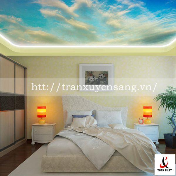 Mẫu trần phòng ngủ xuyên sáng bầu trời số 1