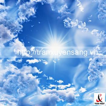 40 mẫu tấm xuyên sáng in bầu trời xanh
